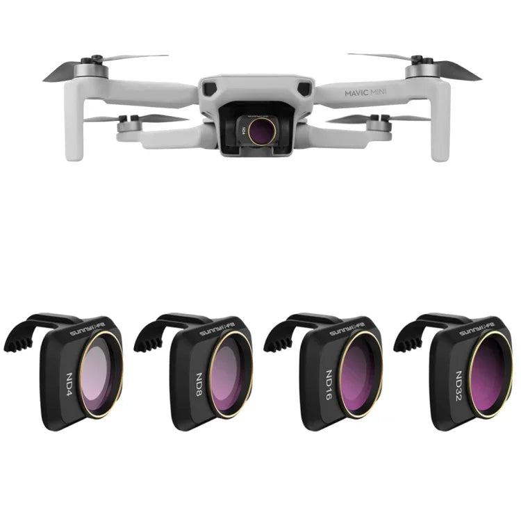 DJI Mavic mini용 Sunnylife MM-FI9256 4-in-1 드론 ND4+ND8+ND16+ND32 렌즈 필터, ND4+ND8+ND16+ND32