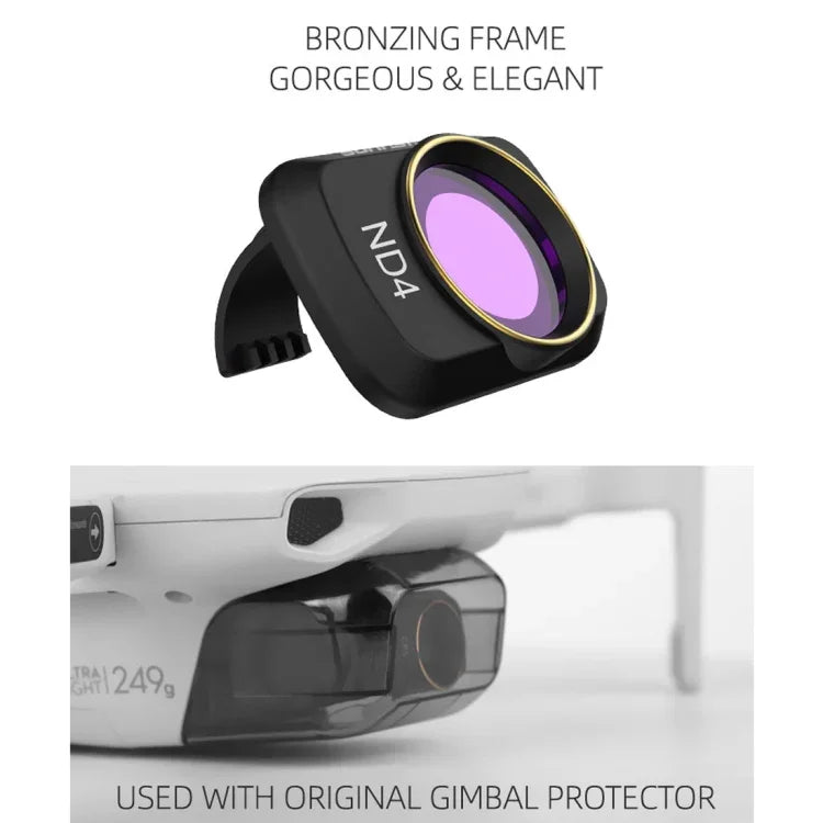 DJI Mavic mini용 Sunnylife MM-FI9256 4-in-1 드론 ND4+ND8+ND16+ND32 렌즈 필터, ND4+ND8+ND16+ND32