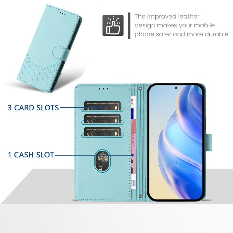 벌집 엠보싱 RFID 가죽 휴대폰 케이스, iPhone 11 Pro Max용, iPhone 11용, iPhone 11 Pro용, iPhone X / XS용, iPhone XR용, iPhone XS Max용, iPhone 8 Plus / 7 Plus용