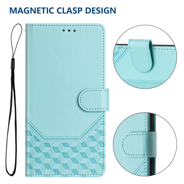 벌집 엠보싱 RFID 가죽 휴대폰 케이스, iPhone 11 Pro Max용, iPhone 11용, iPhone 11 Pro용, iPhone X / XS용, iPhone XR용, iPhone XS Max용, iPhone 8 Plus / 7 Plus용