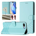 벌집 엠보싱 RFID 가죽 휴대폰 케이스, iPhone 11 Pro Max용, iPhone 11용, iPhone 11 Pro용, iPhone X / XS용, iPhone XR용, iPhone XS Max용, iPhone 8 Plus / 7 Plus용