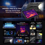 Ulefone Armor Pad 4 Ultra 열 버전 러기드 태블릿, 10.36인치 Android 14 MediaTek Dimensity 6300 옥타 코어 5G 네트워크, EU 플러그, Armor Pad 4 Ultra 열화상