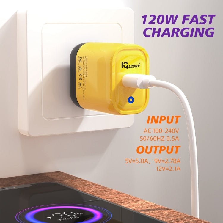 120W USB 고속 충전기, 미국 플러그, EU 플러그, 영국 플러그