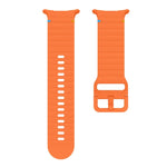 웨이비 그레인 스티치드 실리콘 시계 밴드, 삼성 갤럭시 워치 울트라 47mm / 울트라 2025용