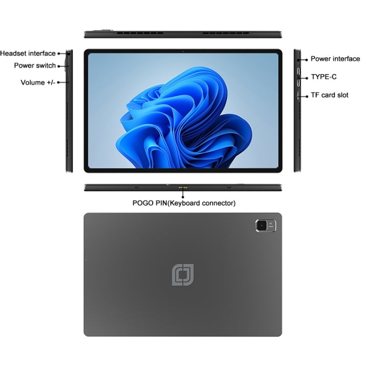Jumper EZpad V12 Pro 태블릿 PC, 키보드 없음, 12인치 Windows 11 Home OS 인텔 Alder Lake N95 쿼드 코어, 12GB+256GB, 12GB+512GB