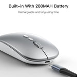 Yesido KB15 슬림 2.4G 충전식 무선 광학 마우스, KB15