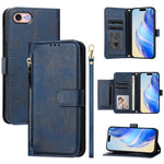 다중 카드 슬롯 지퍼 지갑 가죽 휴대폰 케이스, iPhone 14 Pro Max용, iPhone SE 2022 / 2020 / 8 / 7용, iPhone 13 Pro Max용, iPhone 13 Pro용, iPhone 13 mini용, iPhone 12 / 12 Pro용, iPhone 12 Pro Max용, iPhone 12 mini용