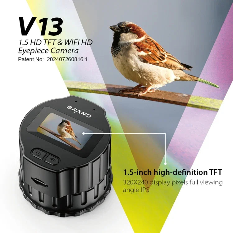 V13 1.5인치 TFT 화면 WiFi HD 휴대용 아이피스 카메라, V13