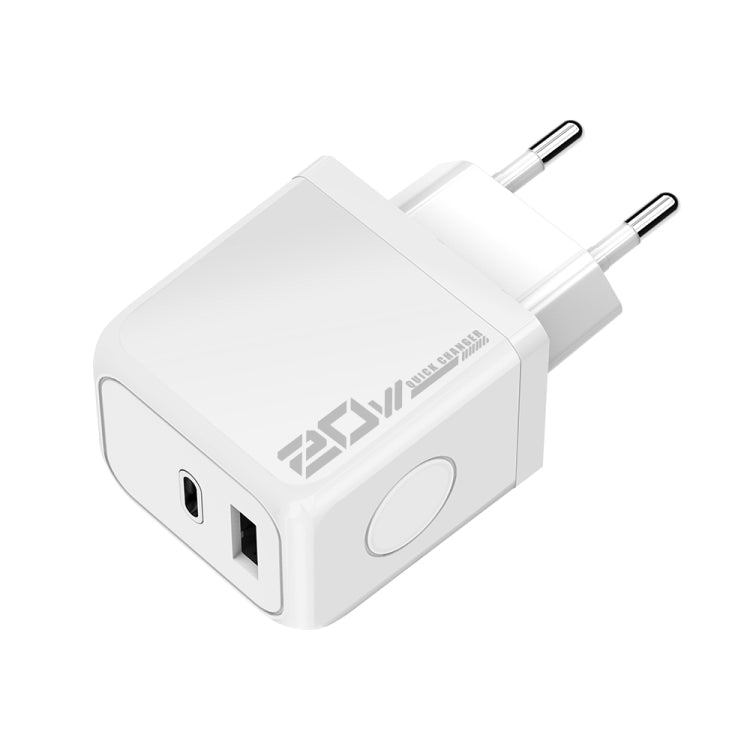 M167 PD 20W 타입-C 및 USB QC 3.0 고속 충전기, EU 플러그, US 플러그