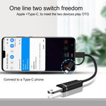 3-in-1 USB 암 to 마이크로 USB, 타입-C, 8핀 수 OTG 어댑터
