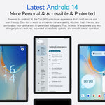 Ulefone Tab W10 WiFi 태블릿 PC, 10.1인치 Android 14 Unisoc T606 옥타 코어, EU 플러그, Tab W10