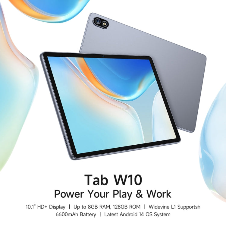 Ulefone Tab W10 WiFi 태블릿 PC, 10.1인치 Android 14 Unisoc T606 옥타 코어, EU 플러그, Tab W10