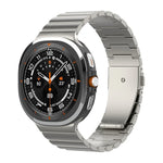 One Bead Flat Buckle Pure Titanium Watch Band, For Samsung Galaxy Watch Ultra / Ultra 2025, For Samsung Galaxy Watch8 / Watch8 Classic