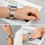 합금 체인 메탈 시계줄, 애플 워치 46mm / 49mm / 45mm / 44mm용, 애플 워치 42mm / 41mm / 40mm / 38mm용