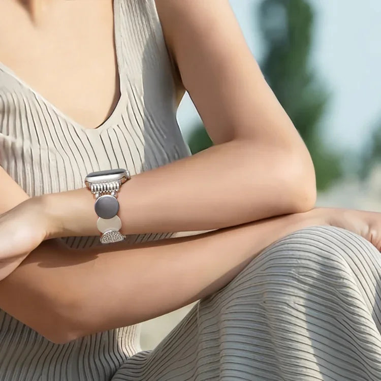합금 체인 메탈 시계줄, 애플 워치 46mm / 49mm / 45mm / 44mm용, 애플 워치 42mm / 41mm / 40mm / 38mm용