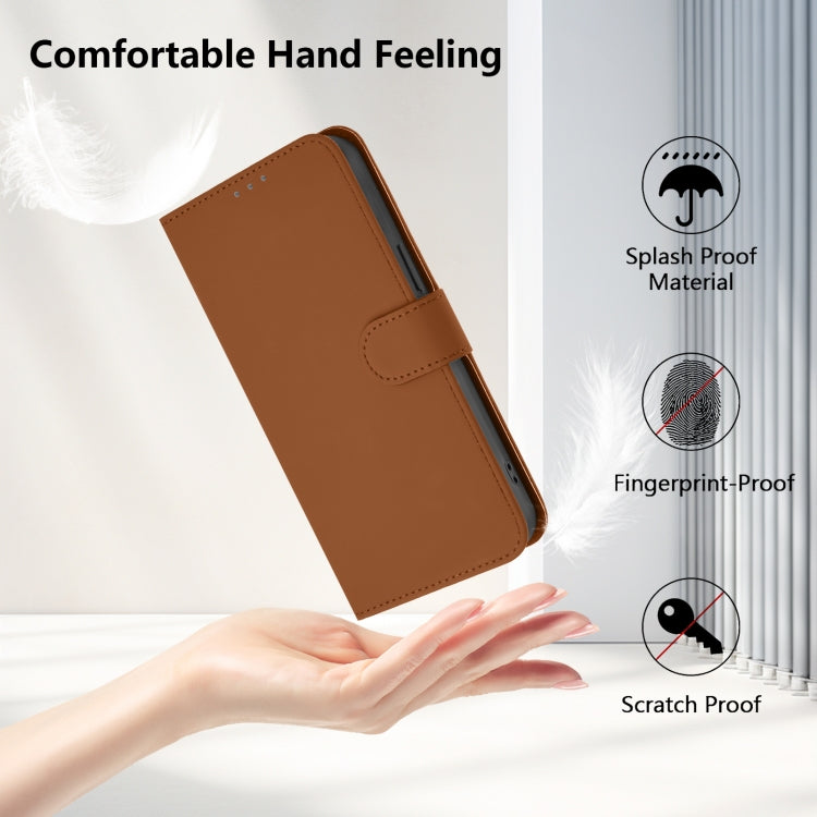 스킨 필 솔리드 컬러 가죽 휴대폰 케이스와 랜야드, 아이폰 16 프로용, 아이폰 16 플러스용
