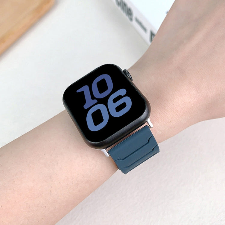 자석 실리콘 시계 밴드, 애플 워치 46mm / 49mm / 45mm / 44mm용, 애플 워치 42mm / 41mm / 40mm / 38mm용