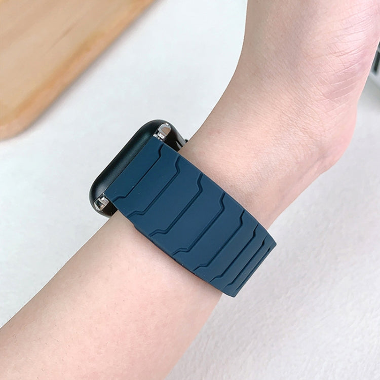 자석 실리콘 시계 밴드, 애플 워치 46mm / 49mm / 45mm / 44mm용, 애플 워치 42mm / 41mm / 40mm / 38mm용