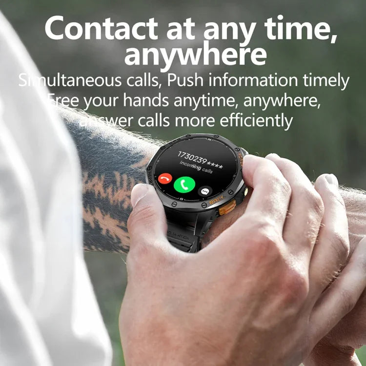 LEMFO K67 1.43 inch AMOLED Screen GPS Sports Smart Watch, Support Bluetooth Call / Health Monitoring