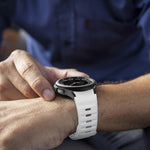 웨이브 텍스처 리버스 버클 실리콘 시계 밴드, Samsung Galaxy Watch 7 / 6 / 5 / 4용