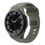 웨이브 텍스처 리버스 버클 실리콘 시계 밴드, Samsung Galaxy Watch 7 / 6 / 5 / 4용