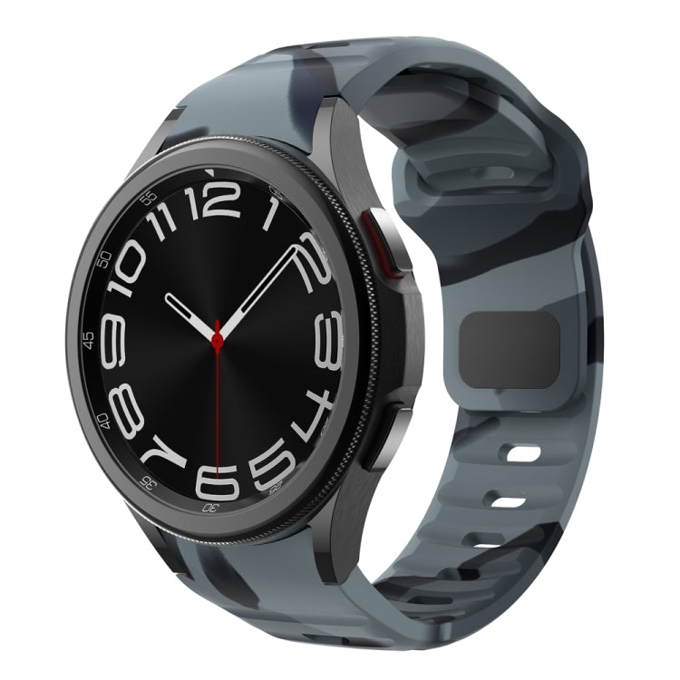 웨이브 텍스처 리버스 버클 실리콘 시계 밴드, Samsung Galaxy Watch 7 / 6 / 5 / 4용