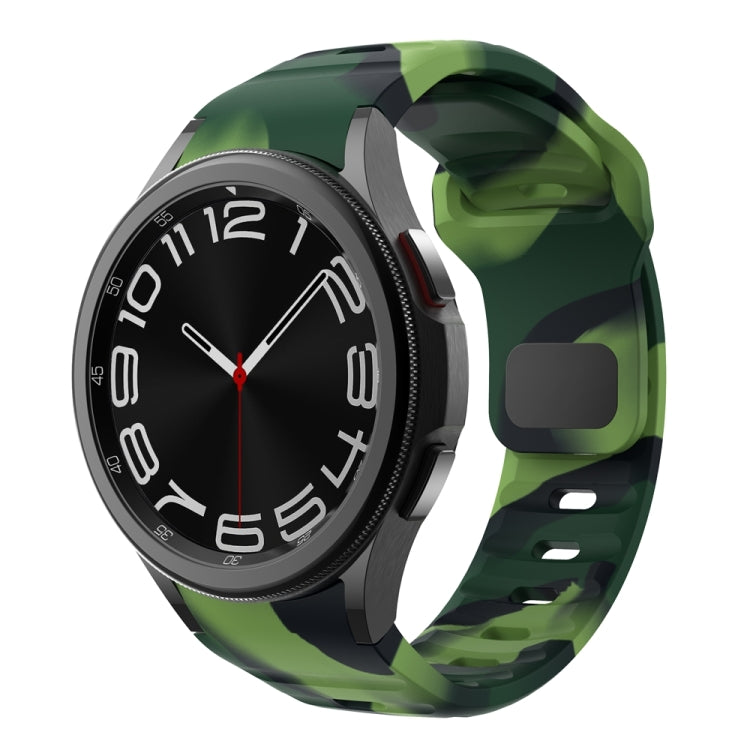 웨이브 텍스처 리버스 버클 실리콘 시계 밴드, Samsung Galaxy Watch 7 / 6 / 5 / 4용