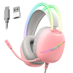 ONIKUMA X33 머리 착용 RGB 라이트 e스포츠 게이밍 헤드셋, 케이블 길이: 2m, X33