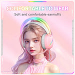 ONIKUMA X33 머리 착용 RGB 라이트 e스포츠 게이밍 헤드셋, 케이블 길이: 2m, X33