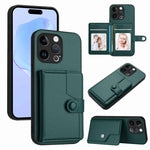 버튼 카드 백 RFID 도난 방지 휴대폰 케이스, 아이폰 SE 2022 / 2020용, 아이폰 13 프로 맥스용, 아이폰 13 프로용, 아이폰 13용, 아이폰 13 미니용, 아이폰 12용, 아이폰 12 프로 맥스용, 아이폰 12 프로용