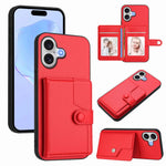 버튼 카드 백 RFID 도난 방지 휴대폰 케이스, 아이폰 17 프로 맥스용, 아이폰 17 프로용, 아이폰 17용, 아이폰 에어용, 아이폰 16 프로 맥스용, 아이폰 16 프로용, 아이폰 16 플러스용, 아이폰 16용