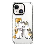 Simple Illustration Pattern Full Coverage Phone Case, For iPhone 15 Plus