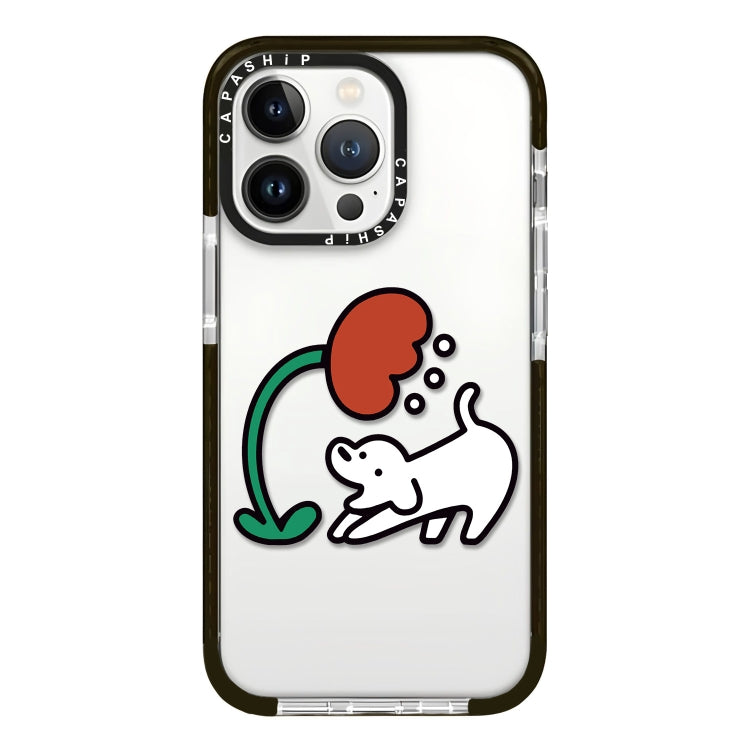 Simple Illustration Pattern Full Coverage Phone Case, For iPhone 15 Pro