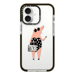 Simple Illustration Pattern Full Coverage Phone Case, For iPhone 16