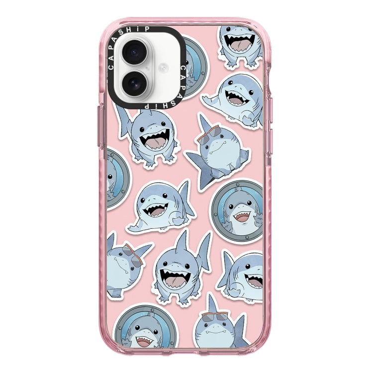 Simple Illustration Pattern Full Coverage Phone Case, For iPhone 16 Plus