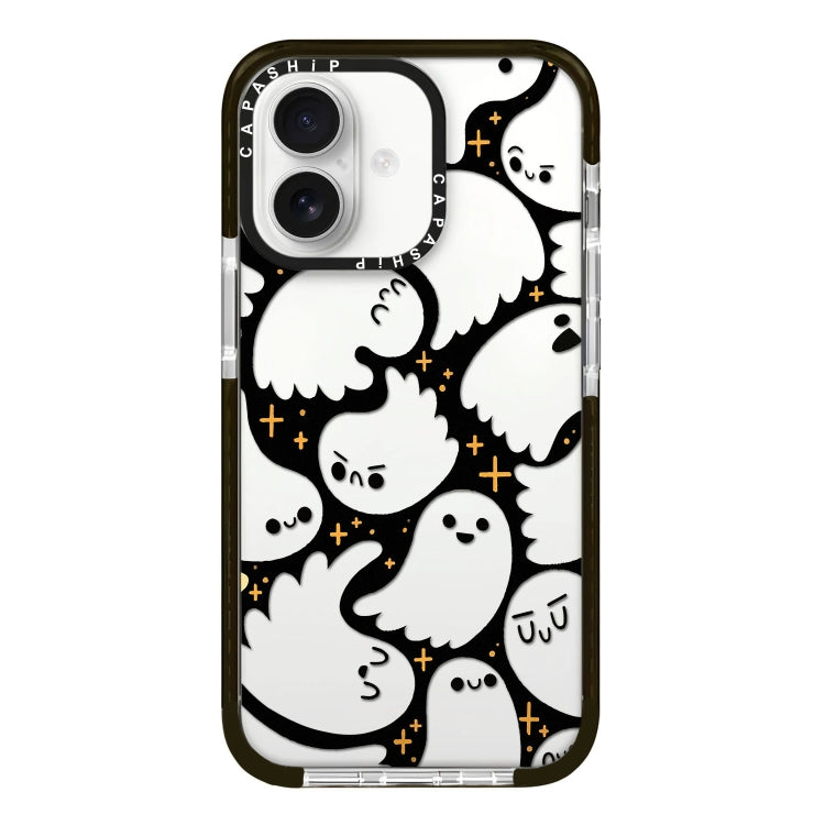 Simple Illustration Pattern Full Coverage Phone Case, For iPhone 16 Plus
