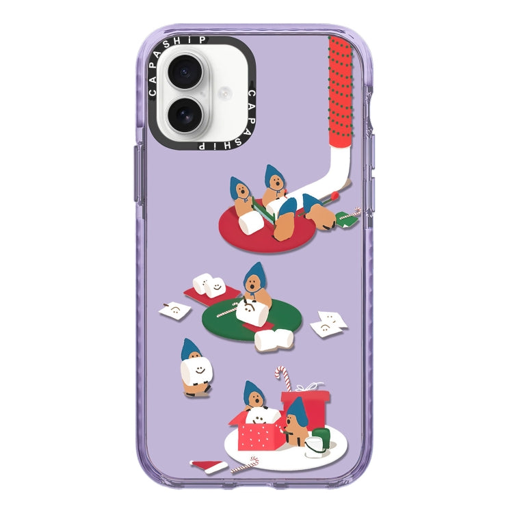 Simple Illustration Pattern Full Coverage Phone Case, For iPhone 16 Plus