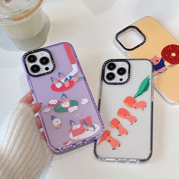 Simple Illustration Pattern Full Coverage Phone Case, For iPhone 16 Pro Max