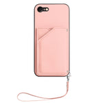손목 스트랩이 있는 스킨 필 4 카드 슬롯 휴대폰 케이스, iPhone 7 / 8 / SE 2020 2022용, iPhone 13 Pro Max용, iPhone 13 Pro용, iPhone 13용, iPhone 13 mini용, iPhone 12용, iPhone 12 Pro Max용, iPhone 12 Pro용
