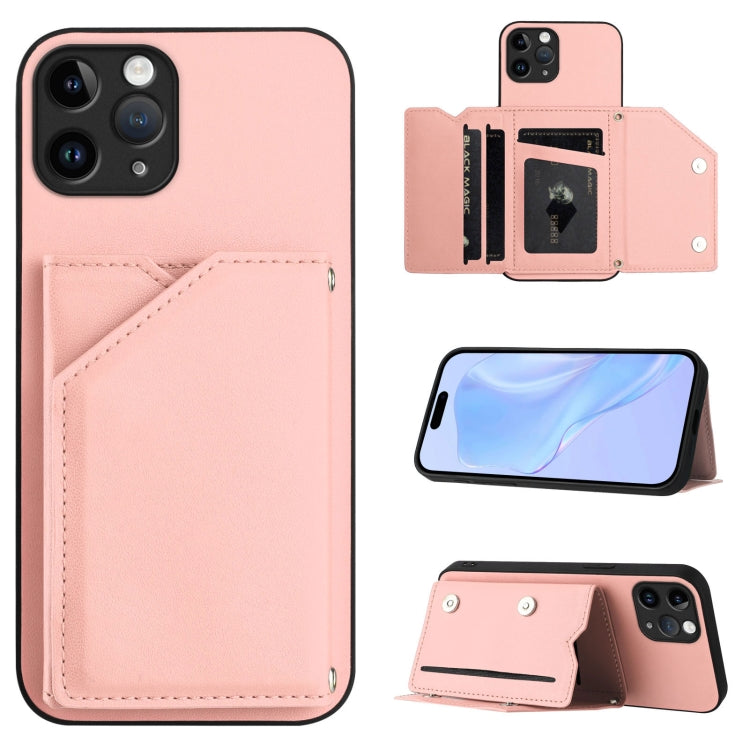손목 스트랩이 있는 스킨 필 4 카드 슬롯 휴대폰 케이스, iPhone 12 mini용, iPhone 11 Pro Max용, iPhone 11용, iPhone 11 Pro용, iPhone X / XS용, iPhone XR용, iPhone XS Max용, iPhone 7 Plus / 8 Plus용