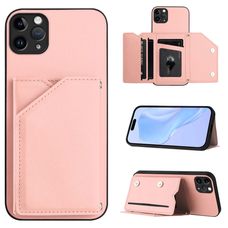 손목 스트랩이 있는 스킨 필 4 카드 슬롯 휴대폰 케이스, iPhone 12 mini용, iPhone 11 Pro Max용, iPhone 11용, iPhone 11 Pro용, iPhone X / XS용, iPhone XR용, iPhone XS Max용, iPhone 7 Plus / 8 Plus용
