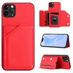 손목 스트랩이 있는 스킨 필 4 카드 슬롯 휴대폰 케이스, iPhone 12 mini용, iPhone 11 Pro Max용, iPhone 11용, iPhone 11 Pro용, iPhone X / XS용, iPhone XR용, iPhone XS Max용, iPhone 7 Plus / 8 Plus용