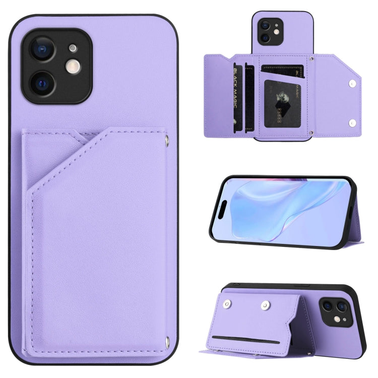 손목 스트랩이 있는 스킨 필 4 카드 슬롯 휴대폰 케이스, iPhone 7 / 8 / SE 2020 2022용, iPhone 13 Pro Max용, iPhone 13 Pro용, iPhone 13용, iPhone 13 mini용, iPhone 12용, iPhone 12 Pro Max용, iPhone 12 Pro용