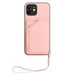 손목 스트랩이 있는 스킨 필 4 카드 슬롯 휴대폰 케이스, iPhone 12 mini용, iPhone 11 Pro Max용, iPhone 11용, iPhone 11 Pro용, iPhone X / XS용, iPhone XR용, iPhone XS Max용, iPhone 7 Plus / 8 Plus용