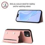 손목 스트랩이 있는 스킨 필 4 카드 슬롯 휴대폰 케이스, iPhone 12 mini용, iPhone 11 Pro Max용, iPhone 11용, iPhone 11 Pro용, iPhone X / XS용, iPhone XR용, iPhone XS Max용, iPhone 7 Plus / 8 Plus용
