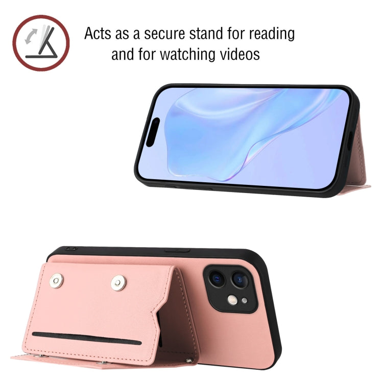 손목 스트랩이 있는 스킨 필 4 카드 슬롯 휴대폰 케이스, iPhone 12 mini용, iPhone 11 Pro Max용, iPhone 11용, iPhone 11 Pro용, iPhone X / XS용, iPhone XR용, iPhone XS Max용, iPhone 7 Plus / 8 Plus용