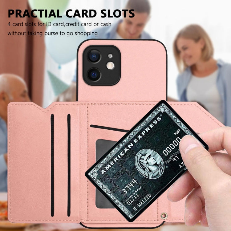 손목 스트랩이 있는 스킨 필 4 카드 슬롯 휴대폰 케이스, iPhone 12 mini용, iPhone 11 Pro Max용, iPhone 11용, iPhone 11 Pro용, iPhone X / XS용, iPhone XR용, iPhone XS Max용, iPhone 7 Plus / 8 Plus용
