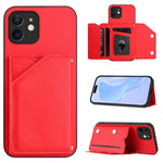 손목 스트랩이 있는 스킨 필 4 카드 슬롯 휴대폰 케이스, iPhone 12 mini용, iPhone 11 Pro Max용, iPhone 11용, iPhone 11 Pro용, iPhone X / XS용, iPhone XR용, iPhone XS Max용, iPhone 7 Plus / 8 Plus용