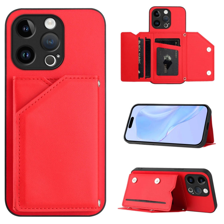손목 스트랩이 있는 스킨 필 4 카드 슬롯 휴대폰 케이스, iPhone 7 / 8 / SE 2020 2022용, iPhone 13 Pro Max용, iPhone 13 Pro용, iPhone 13용, iPhone 13 mini용, iPhone 12용, iPhone 12 Pro Max용, iPhone 12 Pro용