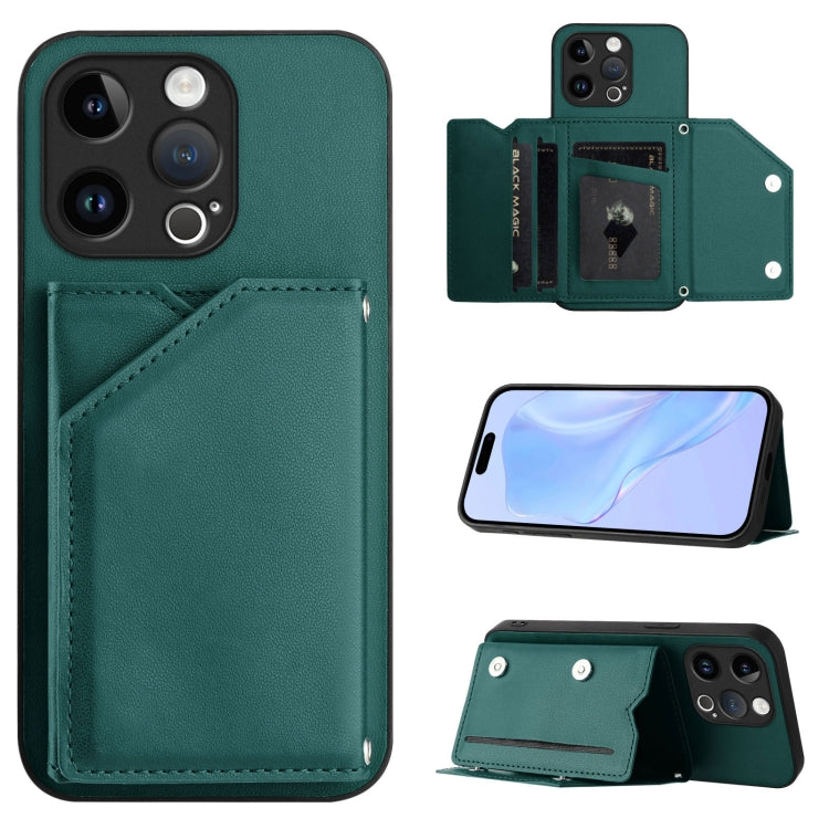 손목 스트랩이 있는 스킨 필 4 카드 슬롯 휴대폰 케이스, iPhone 7 / 8 / SE 2020 2022용, iPhone 13 Pro Max용, iPhone 13 Pro용, iPhone 13용, iPhone 13 mini용, iPhone 12용, iPhone 12 Pro Max용, iPhone 12 Pro용